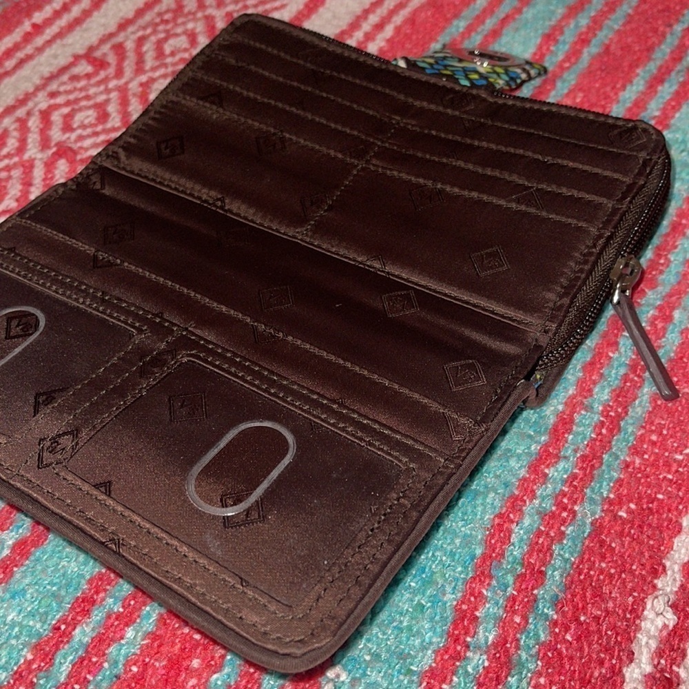Vera Bradley Bifold Wallet Rain Forest pattern hardly used like new - Picture 7 of 10